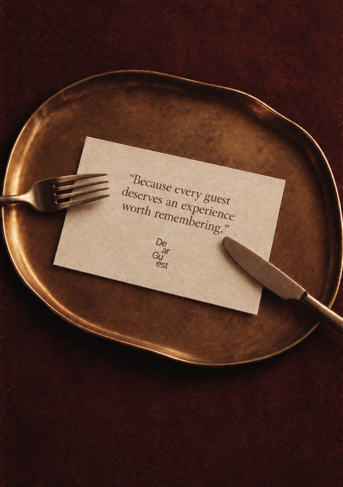 Atmosphère et art de recevoir — Dear Guest
